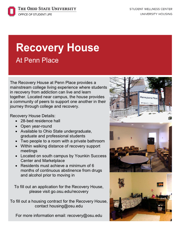Recovery House Flyer